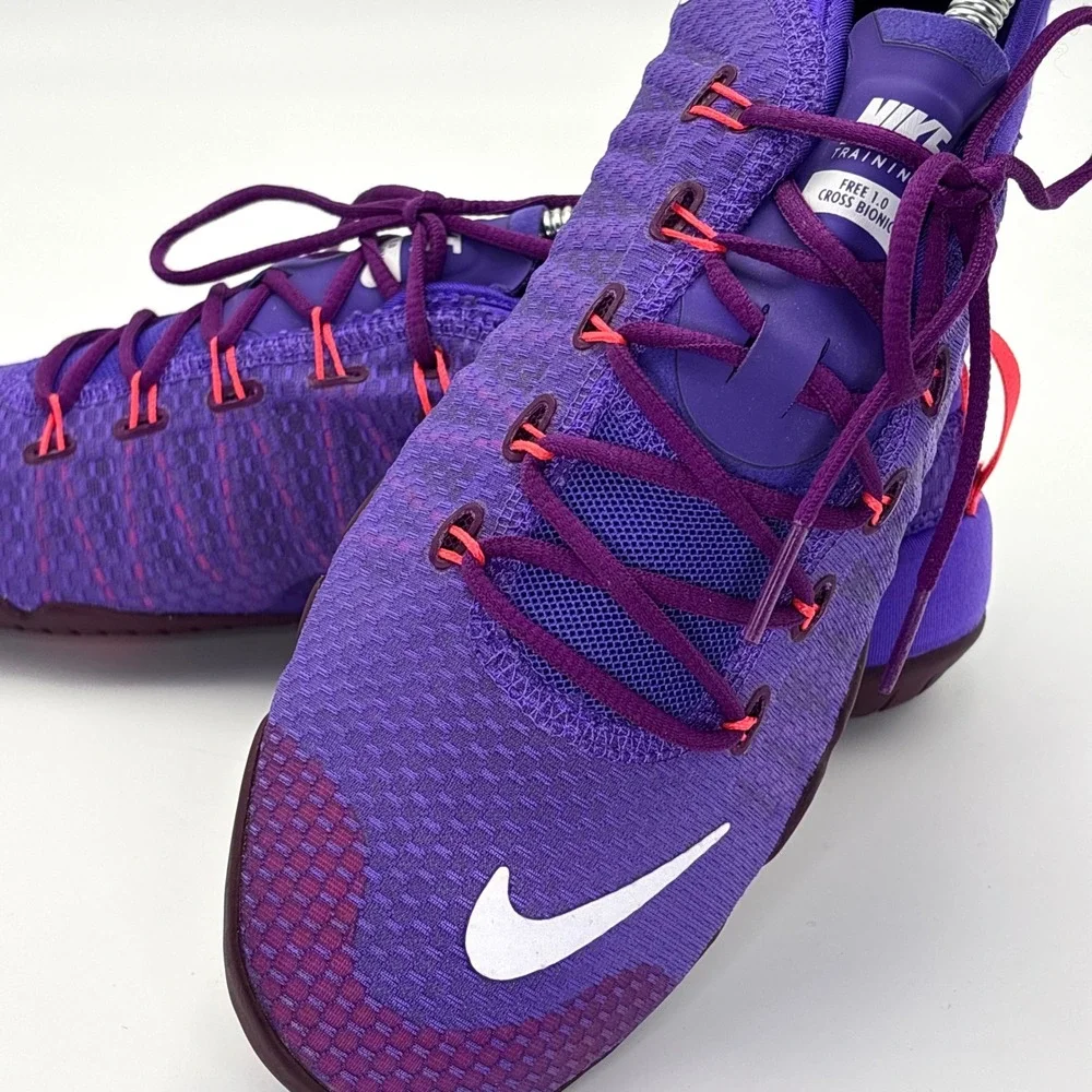 Nike Free 1.0 Cross Bionic Women's 9 Purple Training Shoes 641530-500